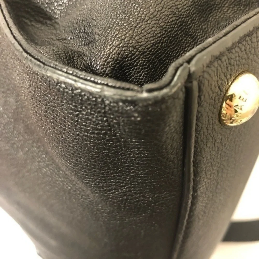 Michael kors black leather Hamilton bag
